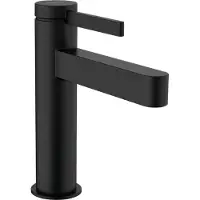 Hansgrohe Finoris 1-grebs håndvaskarmatur 110 med push-open bundventil mat sort