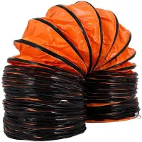 Vevor 10 m/32 fot PVC fleksibel kanalslange for 300 mm/12 tommer diameter, avtrekksvifte, PVC-kanaler