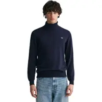 Gant for man. 8060070 Navy Blue Turtleneck Sweater (XL), Casual, Cotton, Classic, Long sleeve