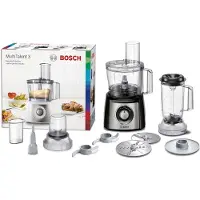 Bosch MultiTalent 3 MCM3501M -Foodprocessor 800 W - børstet rustfrit stål/sort