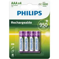 Philips batteri genopladeligt NiMH AAA 4-pak - 1643161