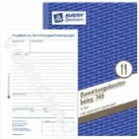 Avery 745, Blå, Hvit, Papir, 148 mm, 210 mm