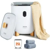 Vevor håndkletørkere for badet, 25 l håndkletørkerbøtte med automatisk avstengning for spa Plass til opptil 5 store badehåndklær, tepper, klær, badekåper, pysjamas og mer