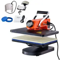 Vevor Heat Press Machine 12x15in 5in1 Sublimation Transfer T-skjorte tallerken krus kopp