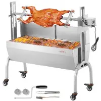 Vevor Roaster Spit Rotisserie BBQ Grill Gris Lam Kylling Steker 52W 198LBS