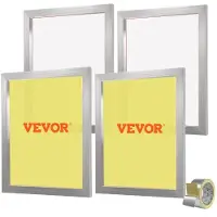 Vevor Screen Printing Kit Silke Screen Printing Ramme 20x24in 355 Count Mesh 4stk