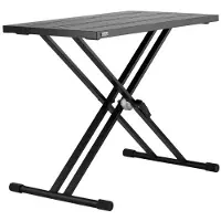 Vevor DJ-bordstativ, 32" x 20" bærbart DJ-laptop- og kontrollerstativ, lett DJ-bord DJ-boks justerbar høyde DJ-stativ, sammenleggbart dobbelt-X-avstivet keyboardstativ og bordplate, lydmikserstativ