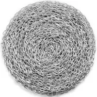 Vevor Proof Coil Chain, 3/16" x 250', 1100 lbs sikker arbeidsbelastning, sinkbelagt, testet spiralkjede med to hurtiglenker, galvanisert karbonstålkjede for tauing, opphenging, camping, tauing av kjæl