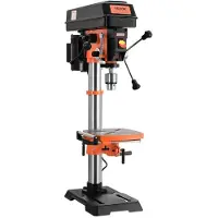 Vevor 750W benkborepresse, 440–2580 o/min kontinuerlig variabel hastighetsjustering, borepresse med 0–45° vippbart arbeidsbord, 30,5 cm sving, røntgenposisjonering
