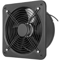 Vevor 12 tommers industriell ventilasjonsavtrekksvifte kommersiell luftblåservifte Metall aksial avtrekksvifte 300 mm luftavtrekksvifte (300 mm/12 tommer)