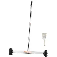 Vevor Magnetisk feiemaskin med hjul 17 tommer Mini 10 lbs Kapasitet justerbart håndtak