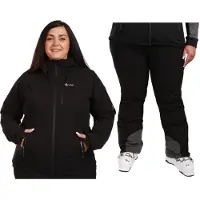 KILPI Valera, Skijakke, Plus size, Dame, Black
