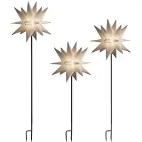 Konstsmide 3-D Plaststjerne LED 3 stk sett