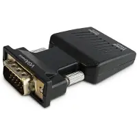 Savio CL-145 - Video adapter - HD-15 (VGA), mini-phone stereo 3.5 mm, mini-USB Type B hunn til HDMI hunn - 1080p-støtte