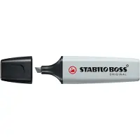 Stabilo Boss Original Pastellkulepenn, 1 stk, Grå, Meiselspiss, Svart, Grå, Dusty grey, Plast