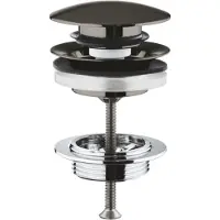 GROHE Bunnventil med POP-UP - Børstet hard grafitt