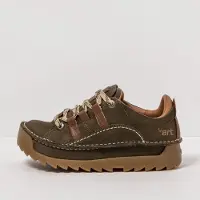 Art unisex. 1059011FE303_0G3 Leather shoes 0590 Pleasant Forest (43), Flat, 1 to 3 cm, Laces, Casual, Green