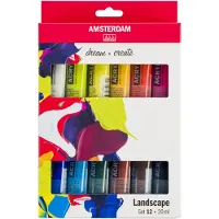 Amsterdam Schjerning Standard Series akrylmaling landskapssett | 12 x