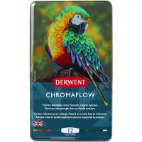 Derwent Metallboks Chromaflow-blyant 12 Enheter