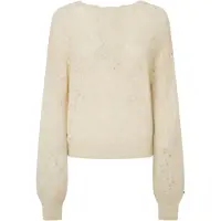 Pepe Jeans for woman. PL702231 Helen Wrap jumper off-white (M), Casual, Polyamide