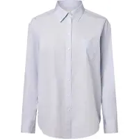 Gant for woman. 4300212 Relaxed Fit blue poplin shirt (44), Casual, Cotton, Long sleeve