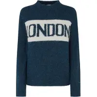 Pepe Jeans for woman. PL702227 Hilda navy jumper (S), Casual, Polyester
