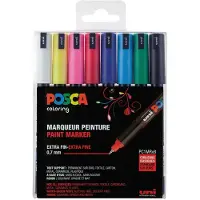 Posca Tusjer - PC-1MR - 8 stk. - Flerfarget - - OneSize - Tusj
