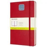 Moleskine Notes Classic L (13x21 cm), foret, innbundet, skarlagenrød, 400 sider, rød
