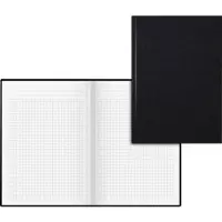 König & Ebhardt Notesbog 8655227 Sort DIN A5 karieret
