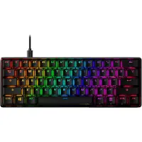 HP HyperX Alloy Origins 60 mekanisk gamingtastatur, 60 %, HX Red, tysk, rosa