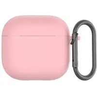 Mtp Products AirPods 4/AirPods 5 Silikondeksel med Karabinkroken - Rosa