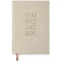 Adlibris 5-Års Dagbok A5 Rough Linen Paperstyle