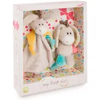 Nici Kosedyr + Dyne Esel Muli Med Melding Teddy 18 Cm
