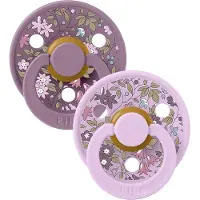BIBS X Liberty Colour Smokker - 2-pack - Str. 1 - Rund - Kamille - - 0-6 md - Smokk