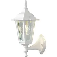 Konstsmide Firenze utendørs vegglampe, hvit, fatning, 36 cm