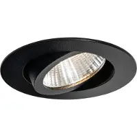 QAZQA Innfelt spotlight svart 6,8 cm inkl. LED 545 lm dimbar IP65 - Gaius