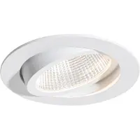 QAZQA Innfelt spotlight hvit 9,5 cm inkl. LED 1015 lm dimbar IP65 - Gaius