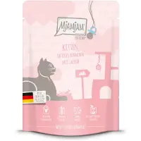 MjAMjAM Økonomipakke Quetschie 24 x 300 g - Kitten Kylling med lakseolje