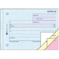 Avery Zweckform - Kvittering - 40 ark - A6 - liggende - tredobbelt - karbonfri