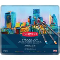 Derwent Metallisk Procolour Fargeblyant 24 Enheter