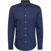 Scotch & Soda Slim Fit Ditsy Aop Skjorte Med Lange Ermer