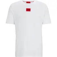 HUGO for man. 50447978 Diragolino T-shirt white (L), Casual, Cotton, Short sleeve, Sustainable