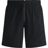 BOSS for man. 50469329 Black Whale swimsuit (XL), Casual, Beachwear, Polyamide, Sustainable