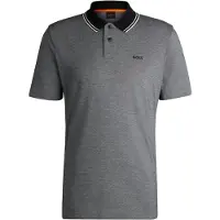 BOSS for man. 50507814 Peoxford New black polo shirt (S), Casual, Cotton, Short sleeve