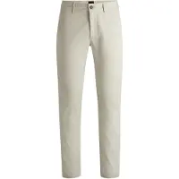 BOSS for man. 50510933 Beige Slim Chino Trousers (38/32), Casual, Cotton