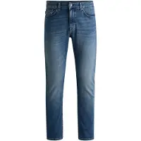 BOSS Delaware Jeans Medium Blå Mørkeblå Størrelse W 30