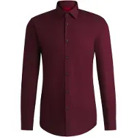 HUGO Kenno 10181991 Red Skjorte Med Lange Ermer