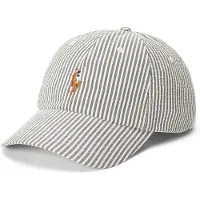 Ralph Lauren for man. 710957166002 Green seersucker cap (OSFA), Casual, Cotton
