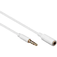 Goobay - Lydforlengelseskabel - mini-phone stereo 3.5 mm hann til mini-phone stereo 3.5 mm hunn - 3 m - hvit