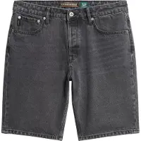 Superdry for man. M7110394A Straight denim shorts black (36), Casual, Cotton